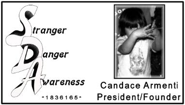 March 2012 WOW Gal Candace Armenti, Founder or Stranger Danger Awareness